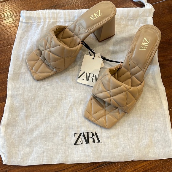 Zara Heeled Mule Sandals